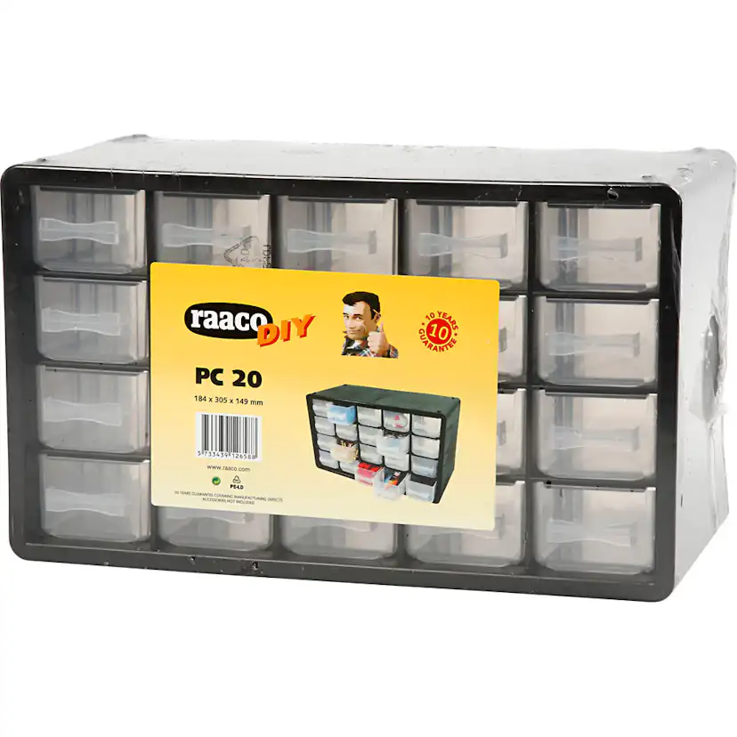 Sortimentskåp Raaco 20 Fack