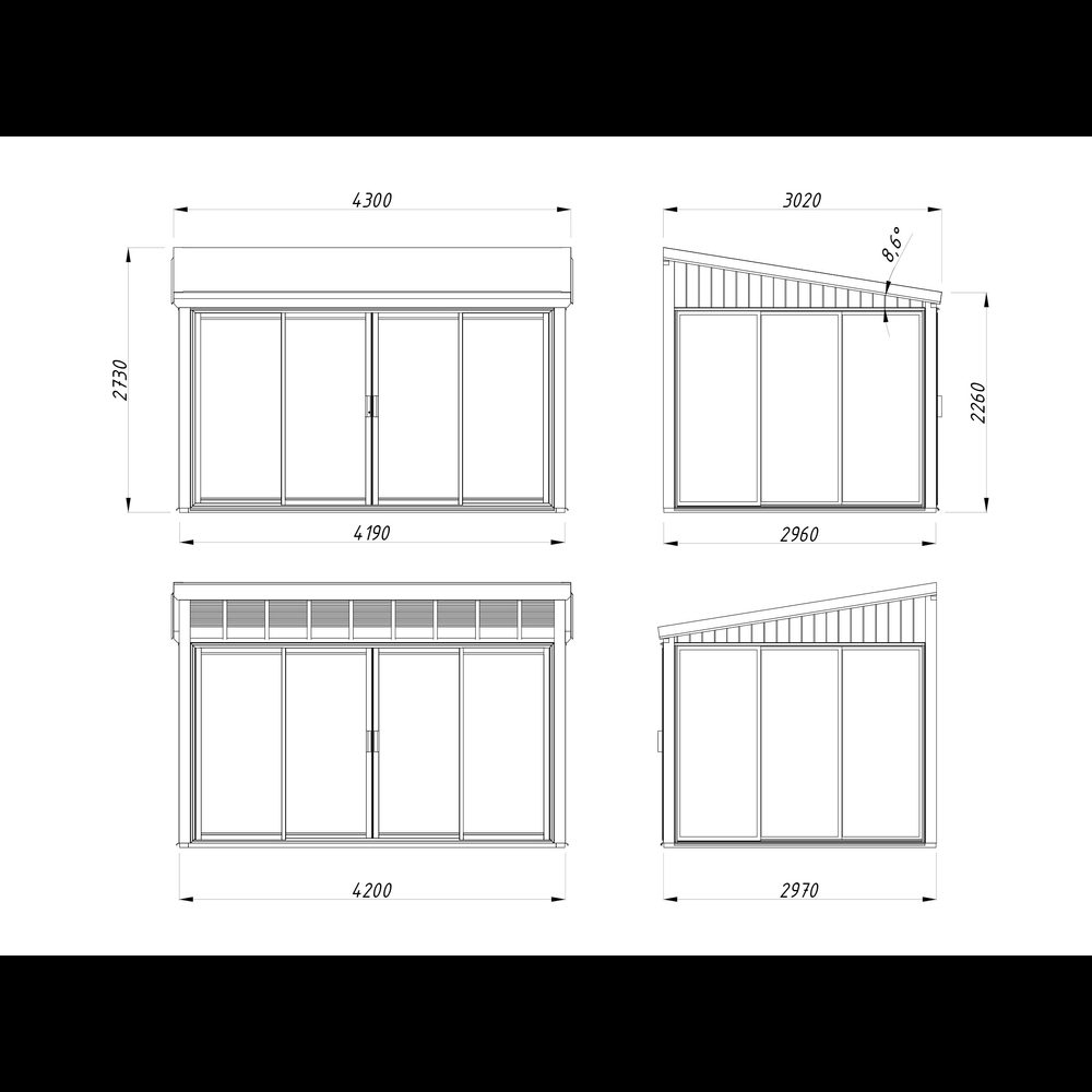 Uterum Palmako Lumi 12,5 m² (inv. 11,6 m²) Slide Plus