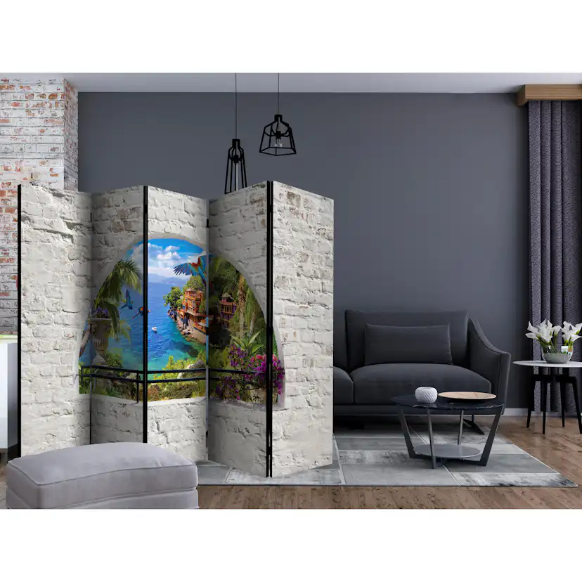 Rumsavdelare Skärmvägg Arkiio Window in Paradise II 225x172 cm