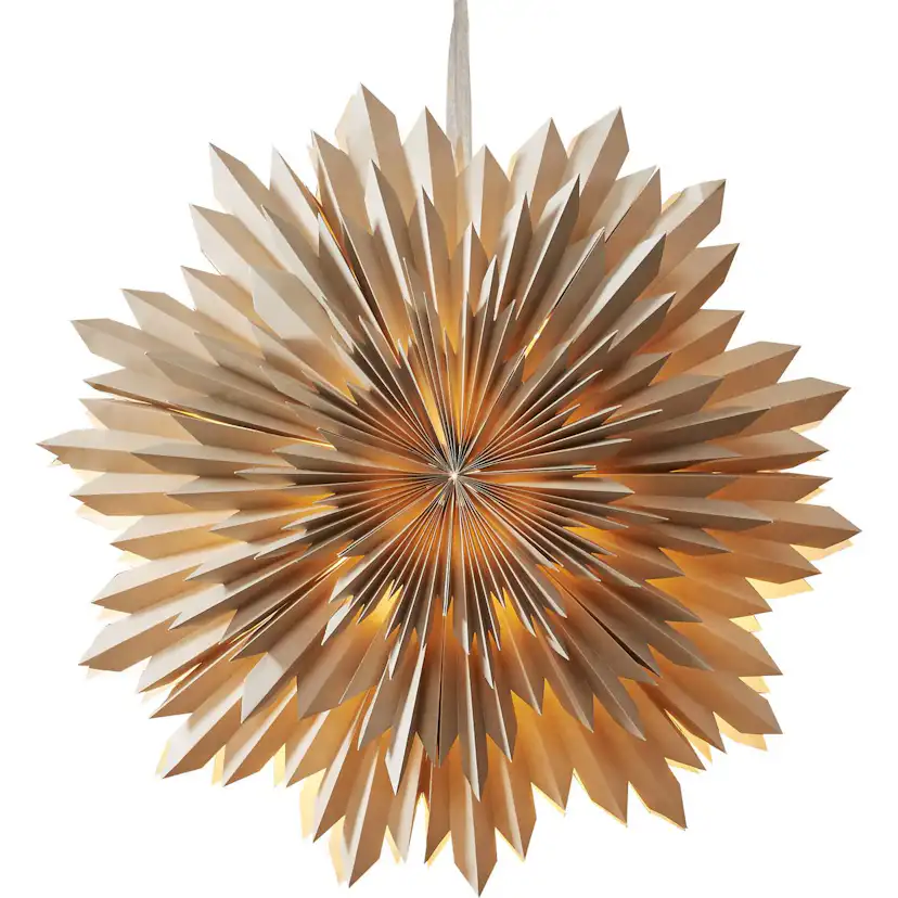 Pappersstjarna Ice Beige