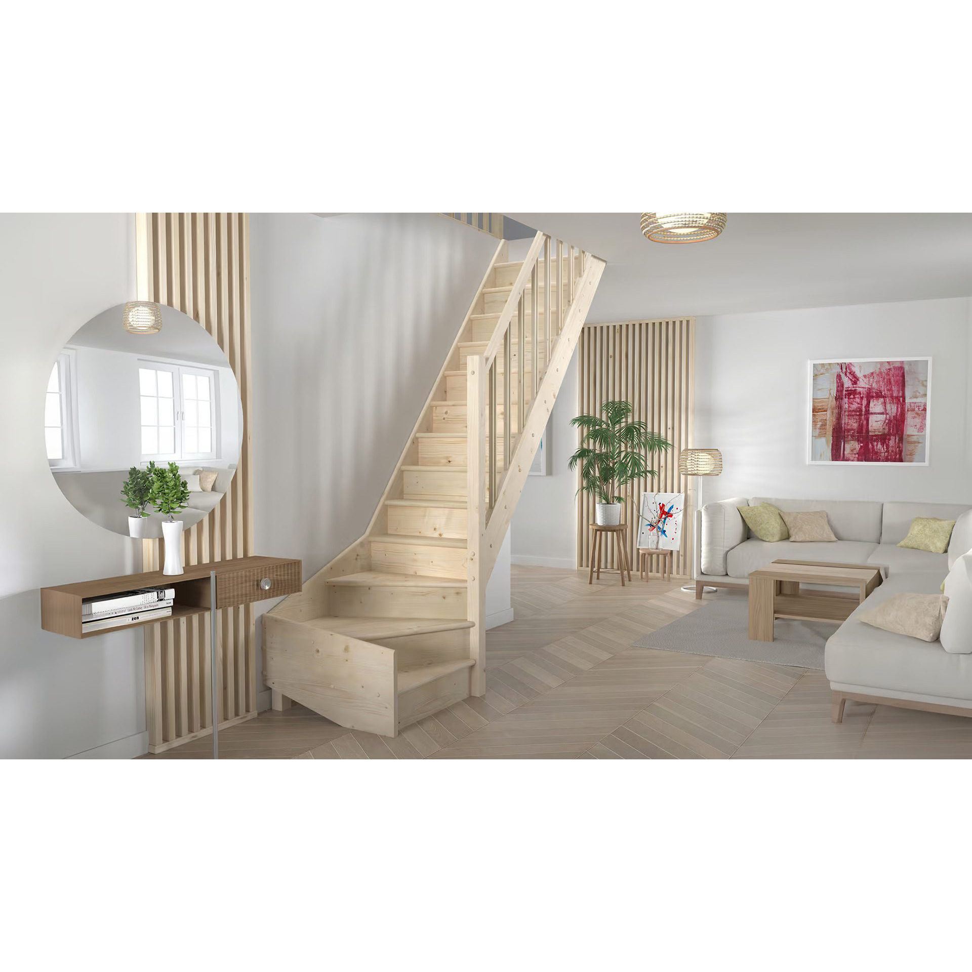 Lofttrappa Byggera Tradi Eco L-form