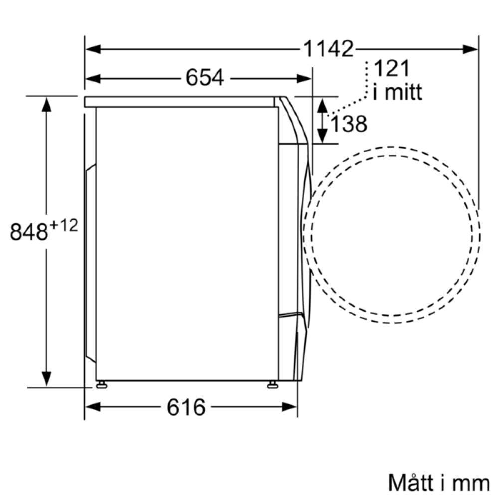 Tvätt/Torkmaskin Bosch WNC254A Serie 8 10.5/6 kg, 1400 v/min