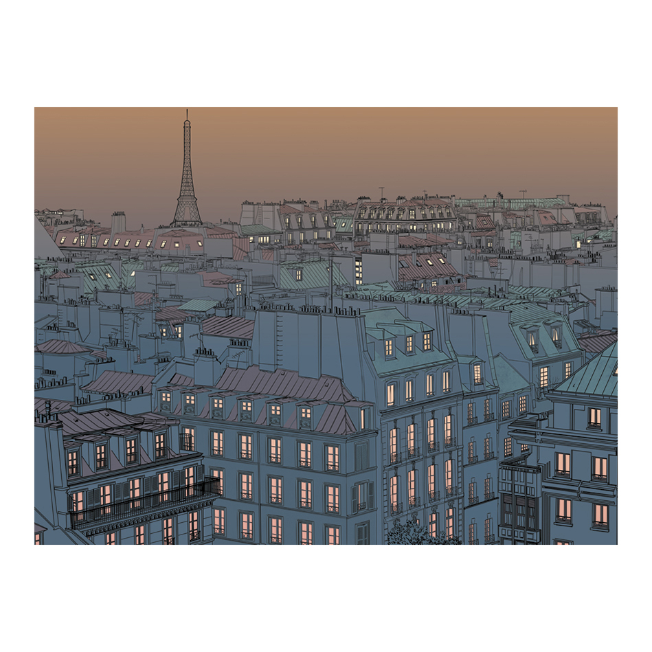 God kväll Paris! 400x309 Storlek: 400x309 cm