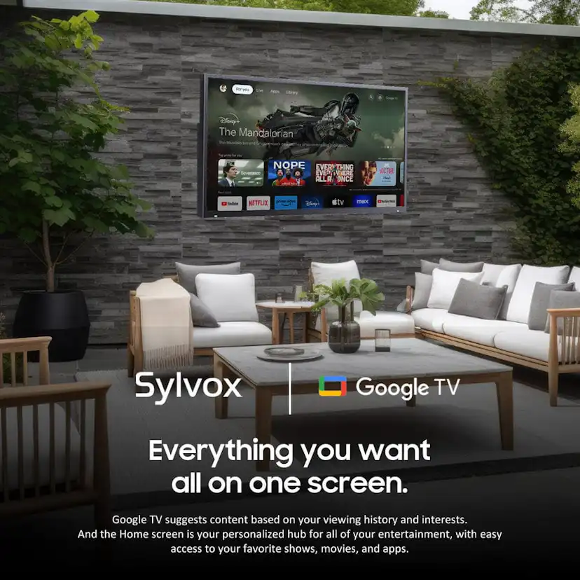 Utomhus TV Sylvox Pergola Pro QLED 43tum