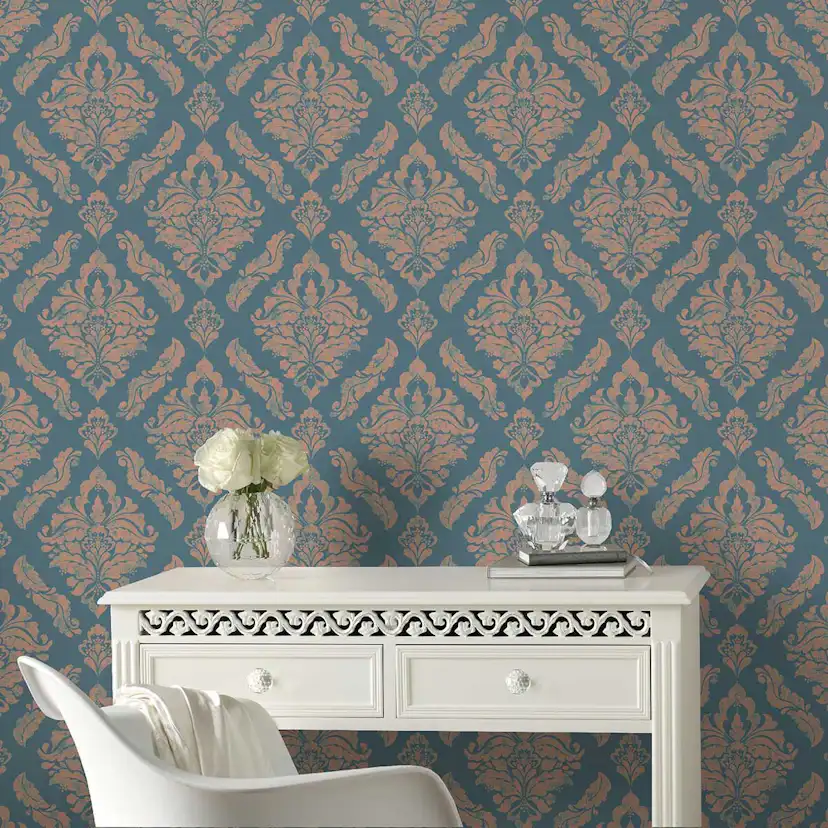 Tapet Boutique Damask Metallic Effekt 104154