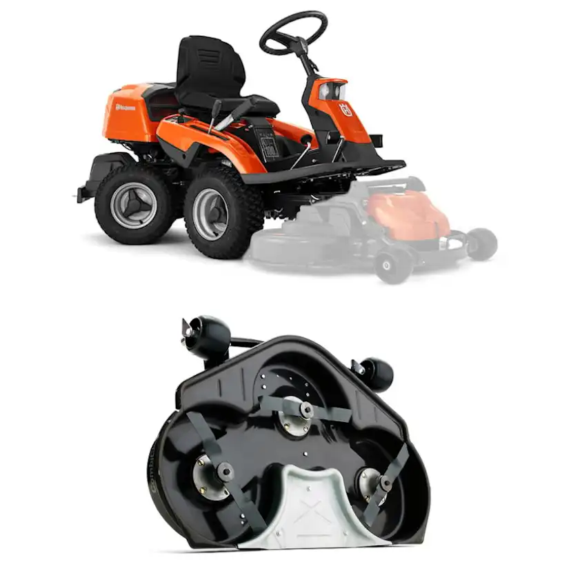 Åkgräsklippare Husqvarna Rider 216T AWD Med Klippaggregat & Plogpaket