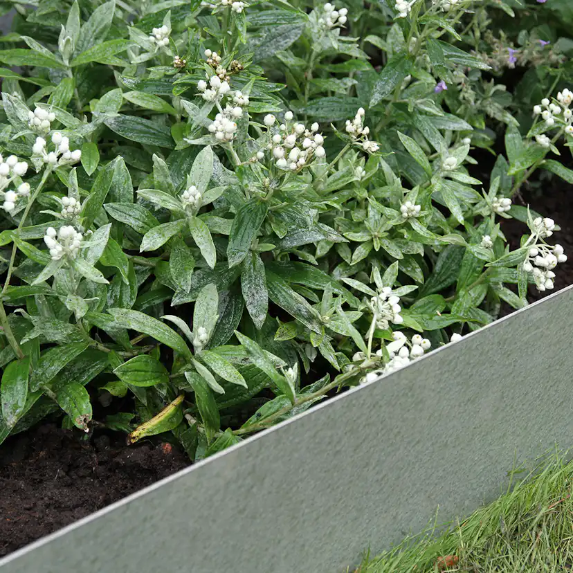 Planteringskant Flexigarden Aluzink 120 mm Hörn Justerbart