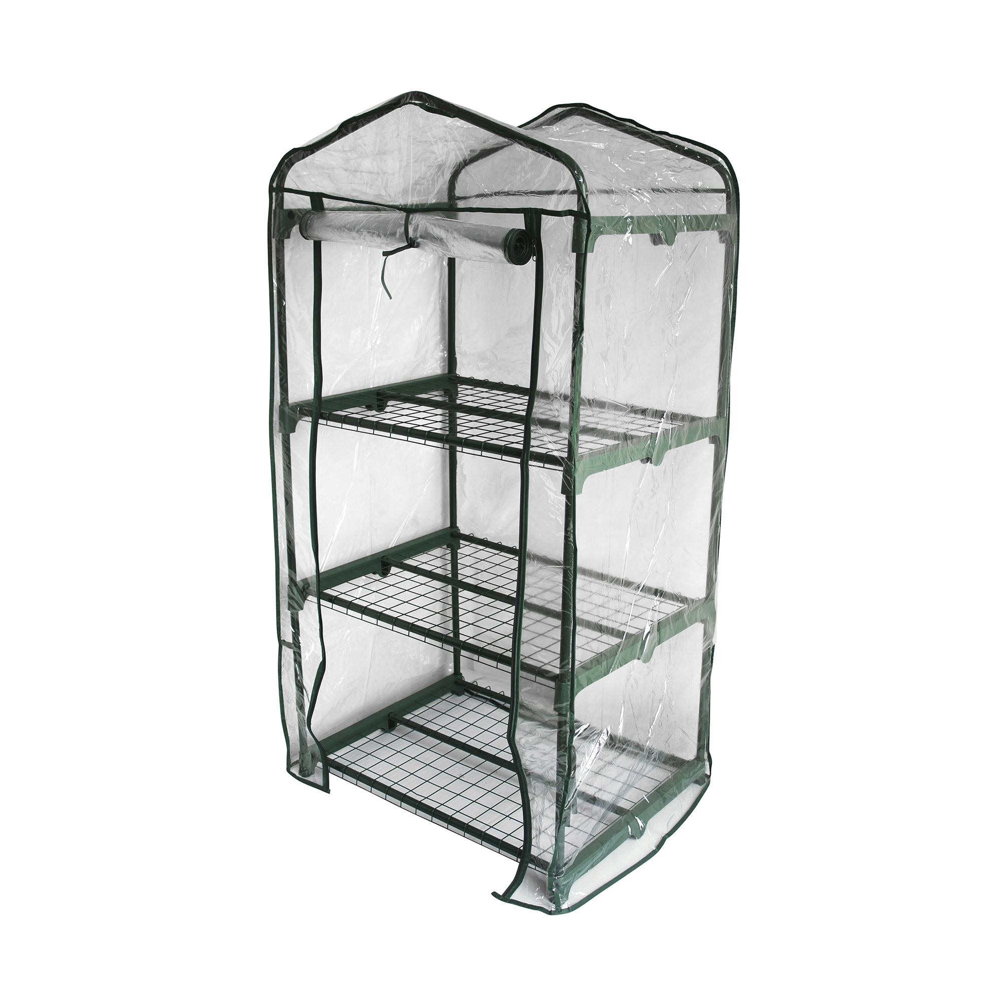 Växthus Plast Home it Mini Drivhus med 3 Hyllor,124 cm