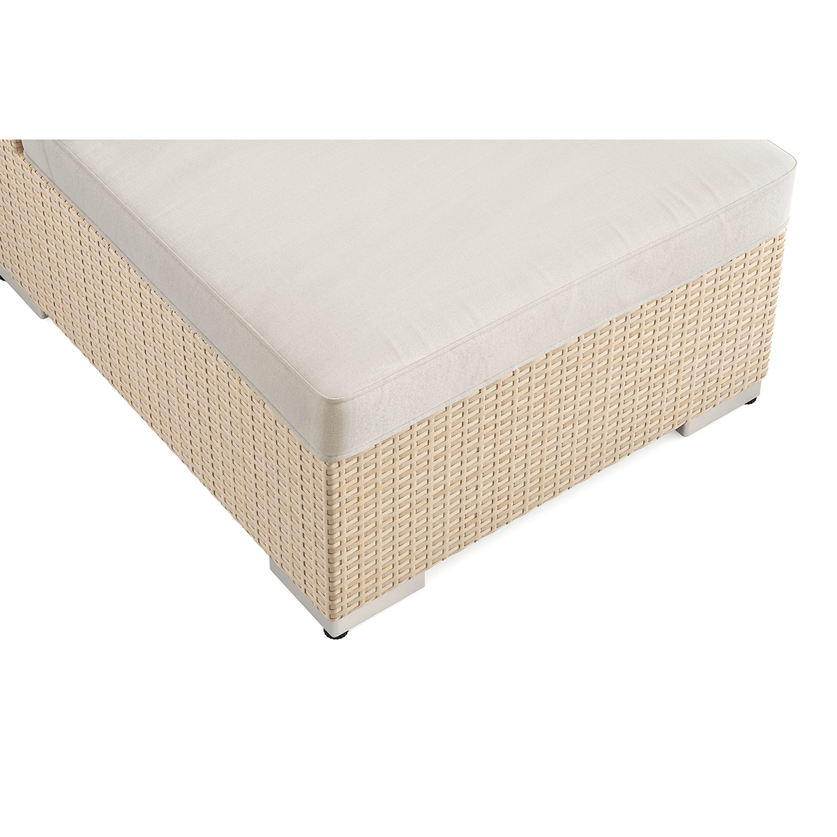 Bahamas Schäslong 8 sits med divan (Vändbar) - bord med hyll Beige