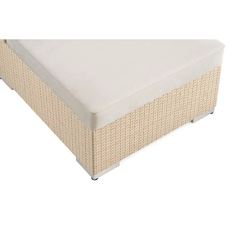 Bahamas Schäslong 8 sits med divan (Vändbar) - bord med hyll Beige