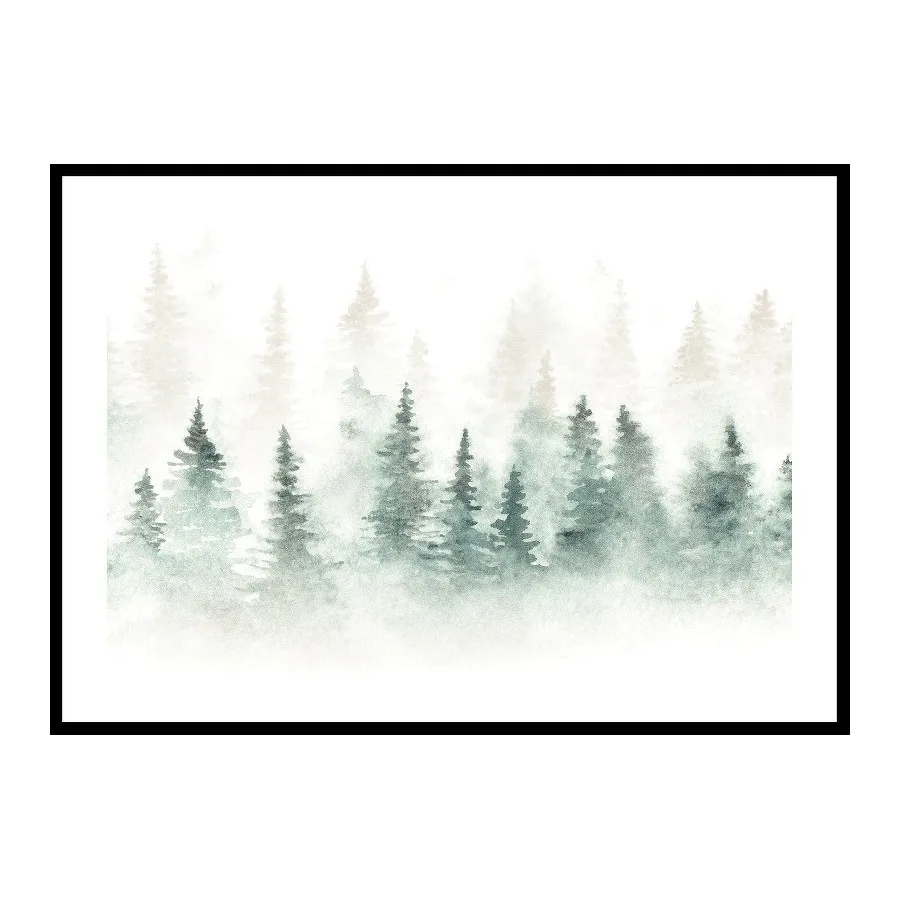 Poster Gallerix Watercolor Forest
