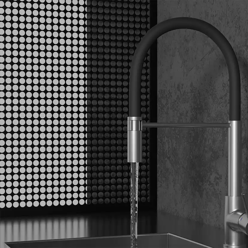 Köksblandare Scandtap Steel Pro Rostfritt Stål, Utan Diskmaskinsavstängning