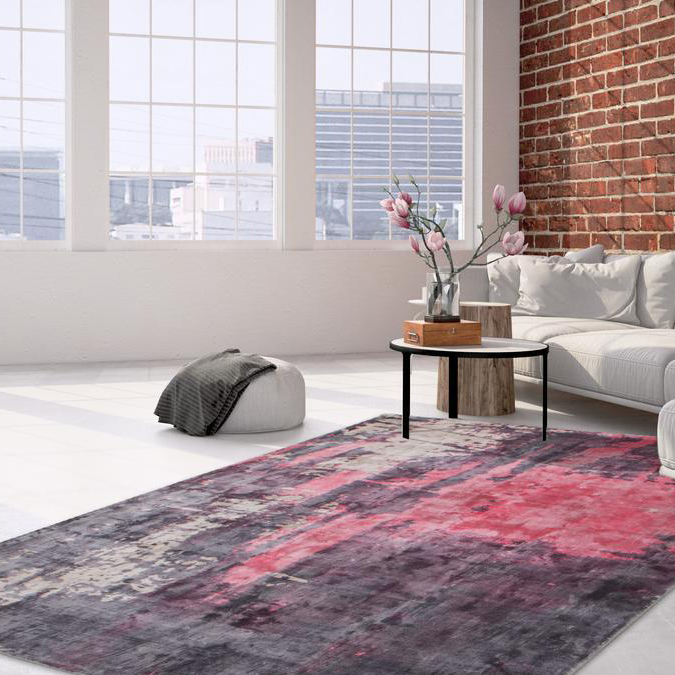 Virsladewich Matta Nor Röd/Beige/Antracit 170x240 cm 170x240 cm