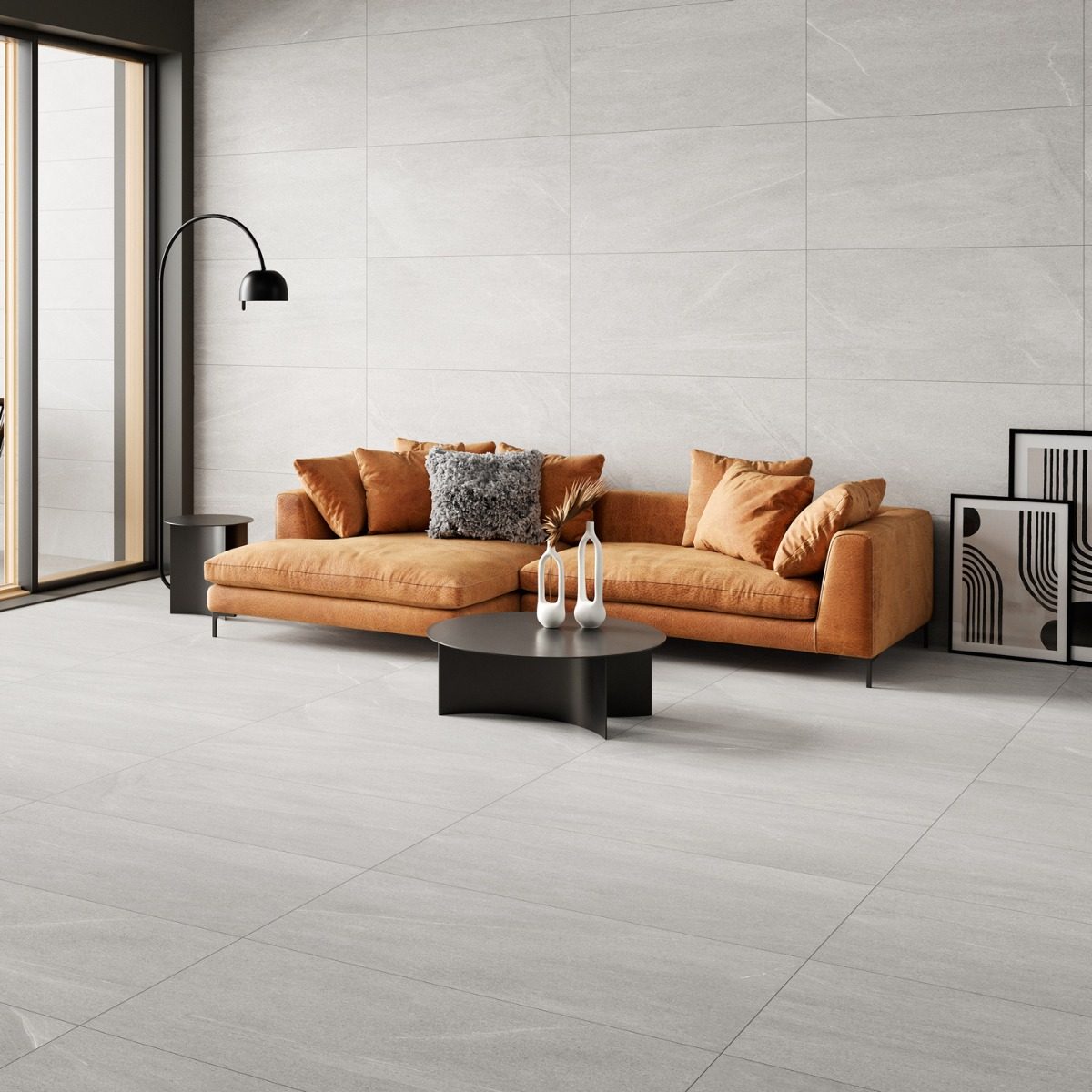 Klinker Bellevue White Marmor Matt 120x120 cm