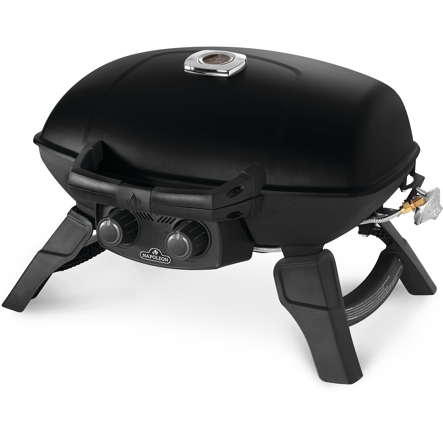 Gasolgrill Napoleon TQ285-1 Bärbar Grill i Rostfritt Stål & Gjutjärnsgaller