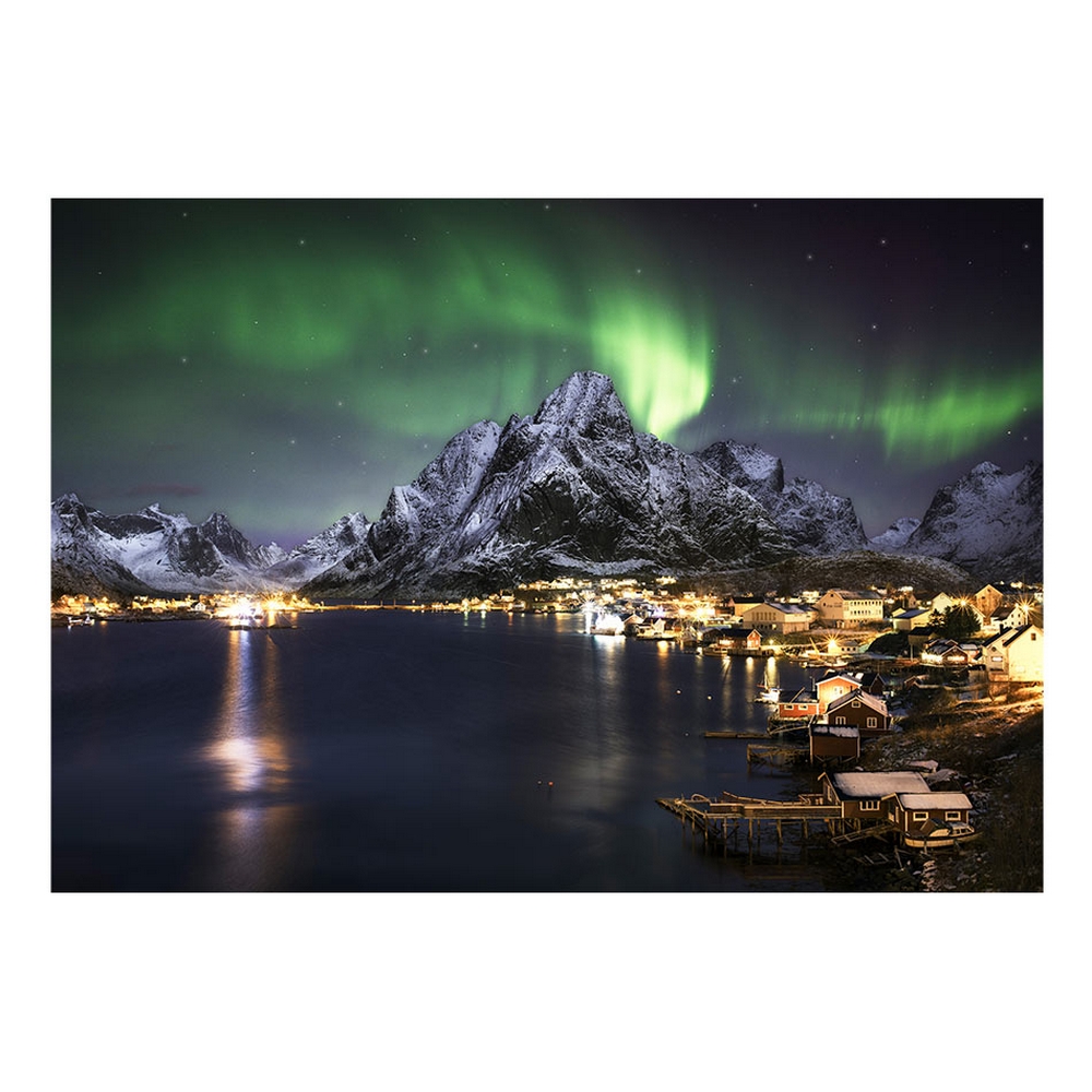 Fototapet Arkiio Självhäftande Aurora Borealis