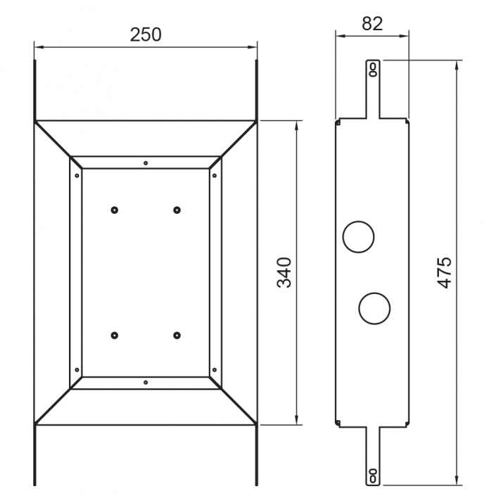 Takduschset Scandtap Steel Harmonized 2Z för Inbyggnad