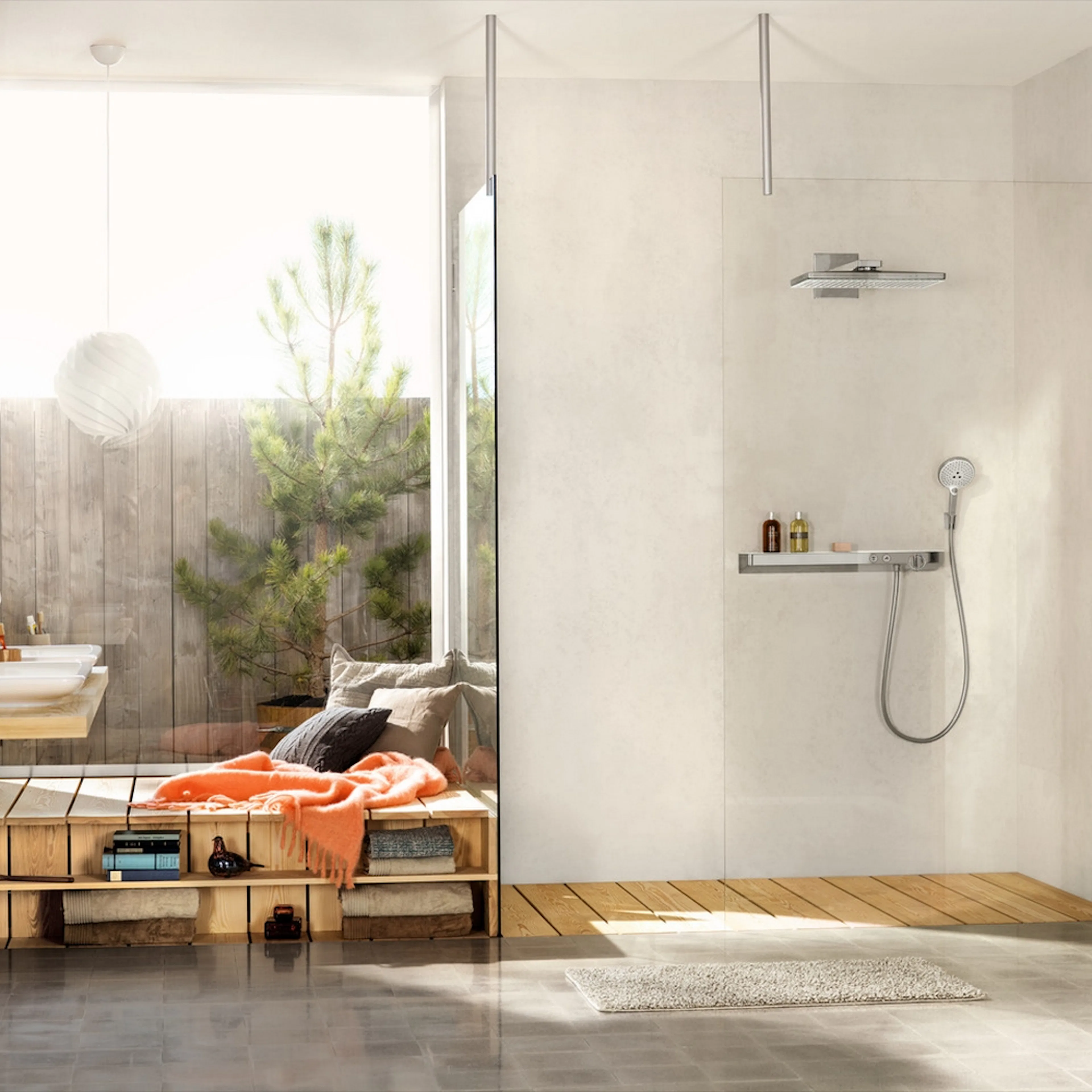 Huvuddusch Hansgrohe Rainmaker Select 460 3-jet för Väggmontage