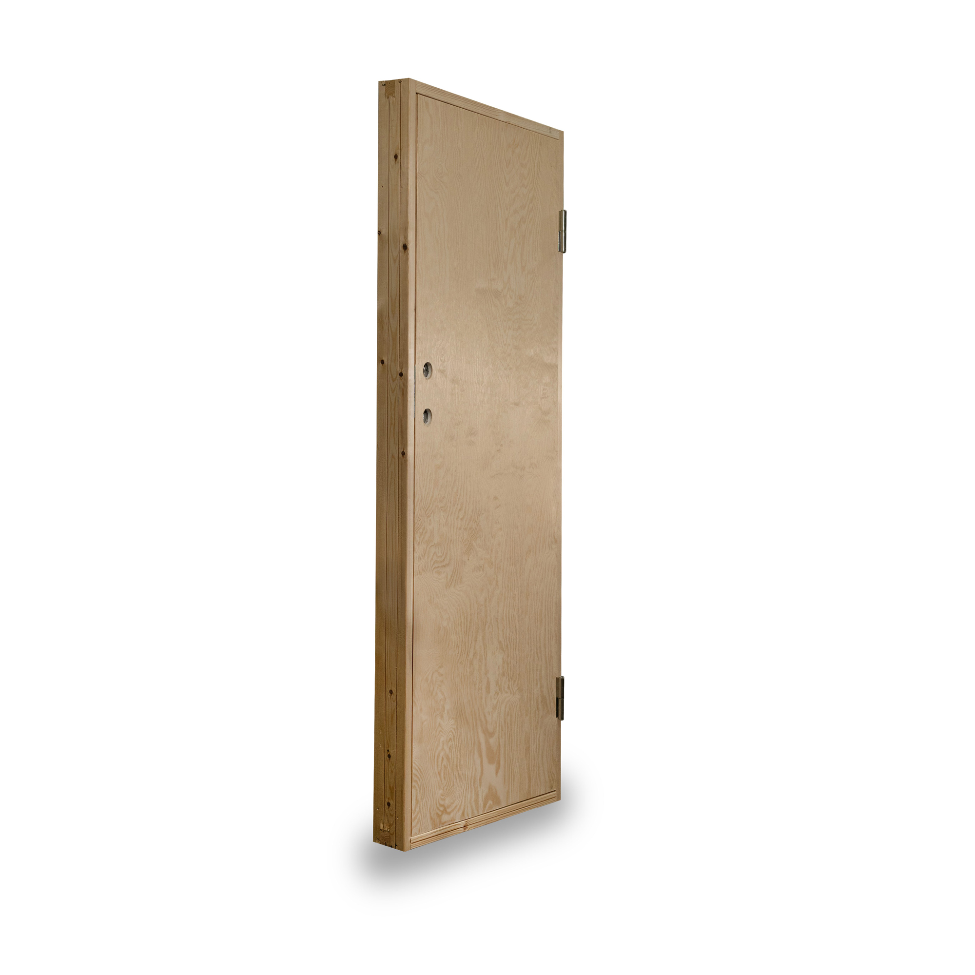 Byggdörr Jabo Ljusdal Kallförråd 98x208 cm Obehandlad Slät Plywood