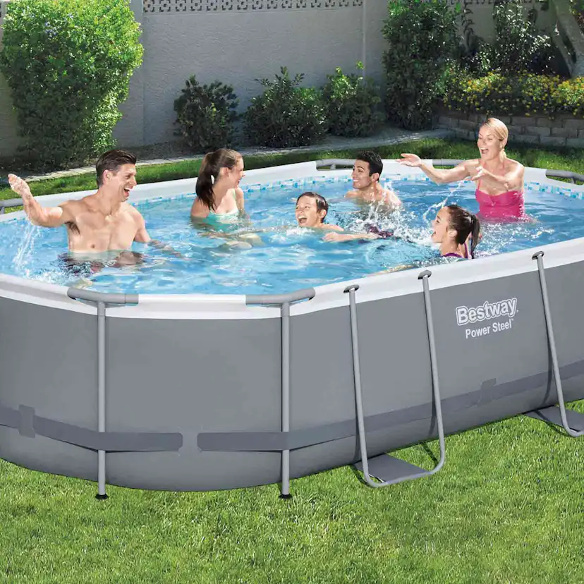 Poolpaket Bestway Power Steel Oval 4,88 x 3,05 m
