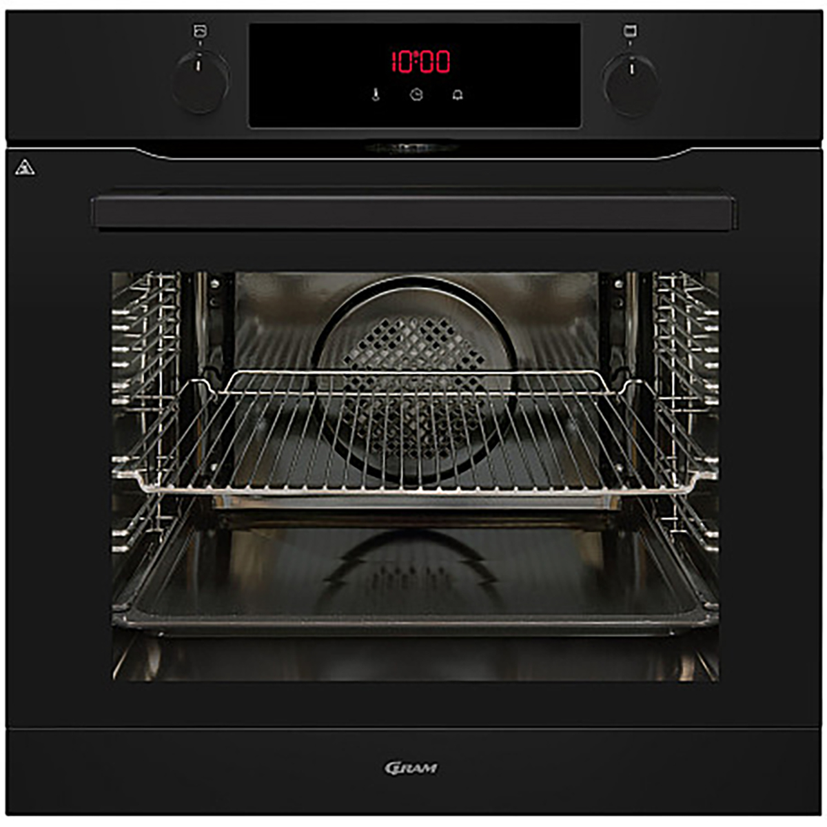 Inbyggnadsugn Gram IOP 16663-92 B Matt Svart med Pyrolytisk Rengöring