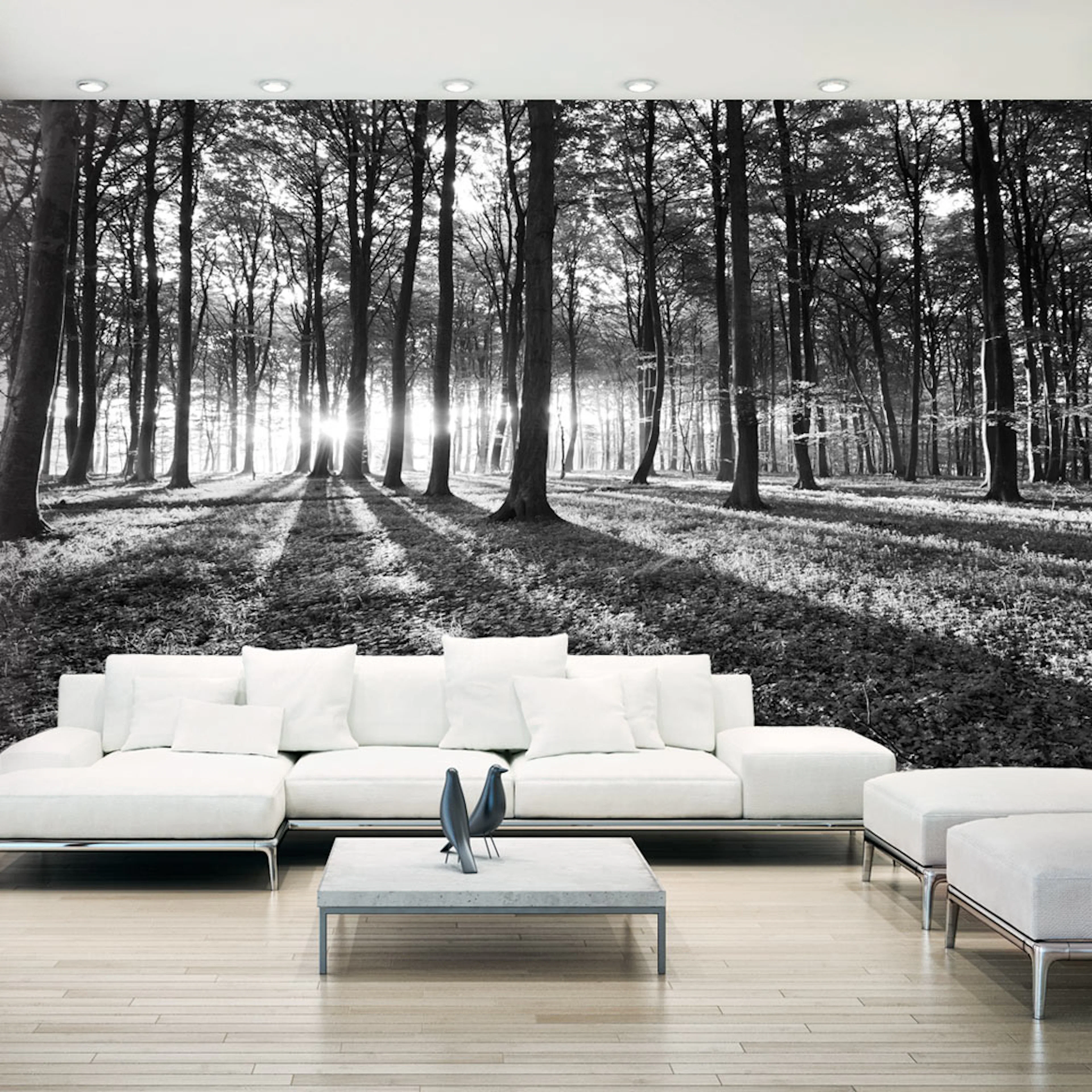 Fototapet Arkiio Självhäftande Grey Wilderness II 490x280