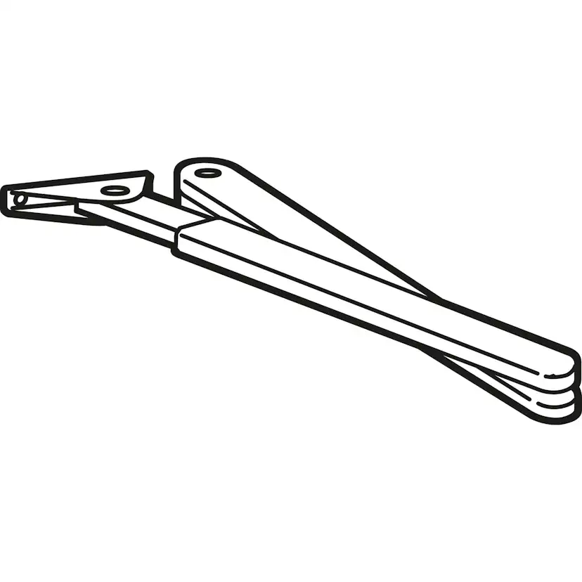 Dörrstängare DormaKaba TS7400/1 UPPST Arm Silver