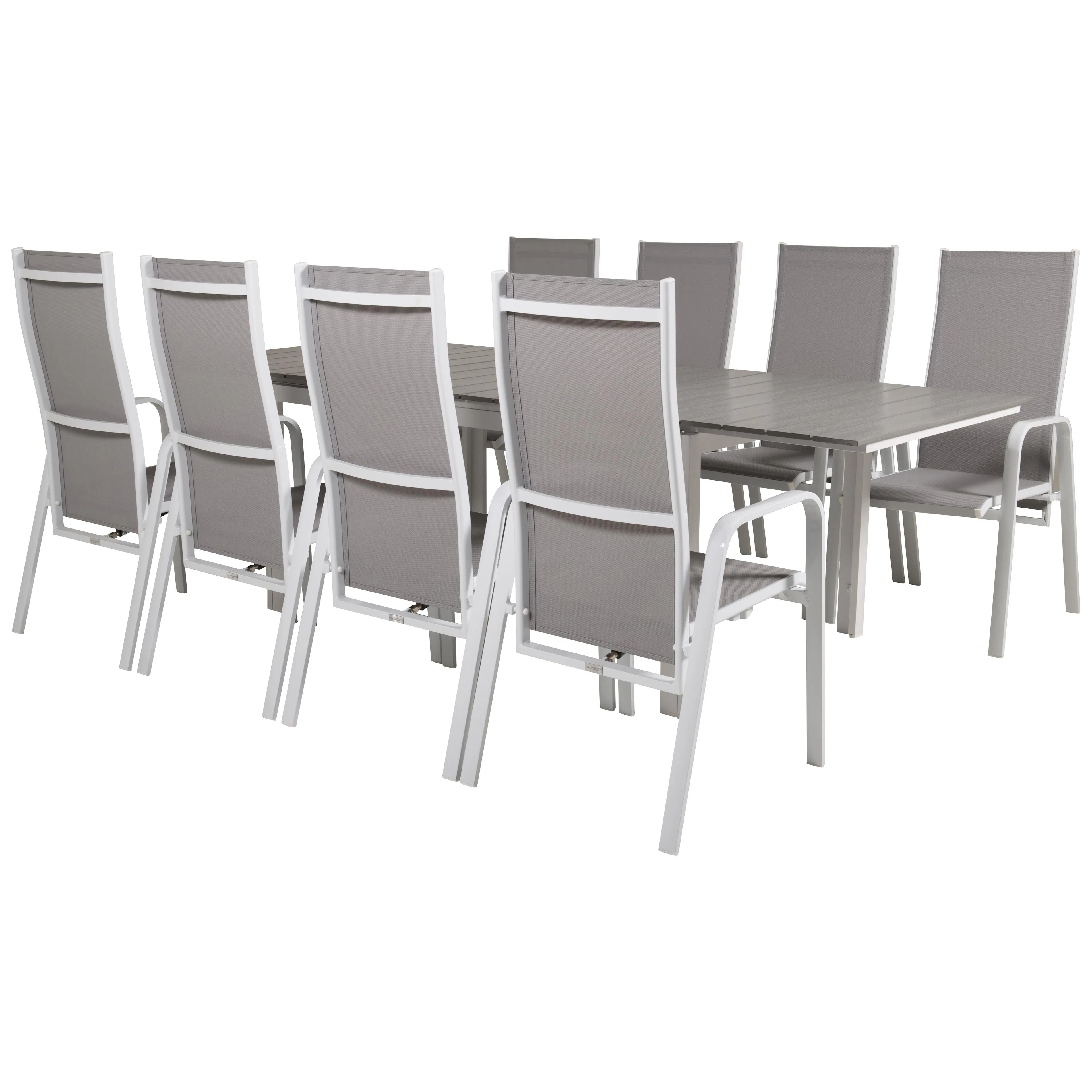 Matgrupp Venture Home Lova 160/240 med 8 Copacabana Stolar