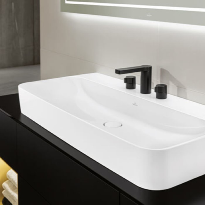 Tvättställsskåp Villeroy & Boch Finion med 3 Lådor Hylla och Bänkskiva för Fristående Tvättställ från Artis & Collaro