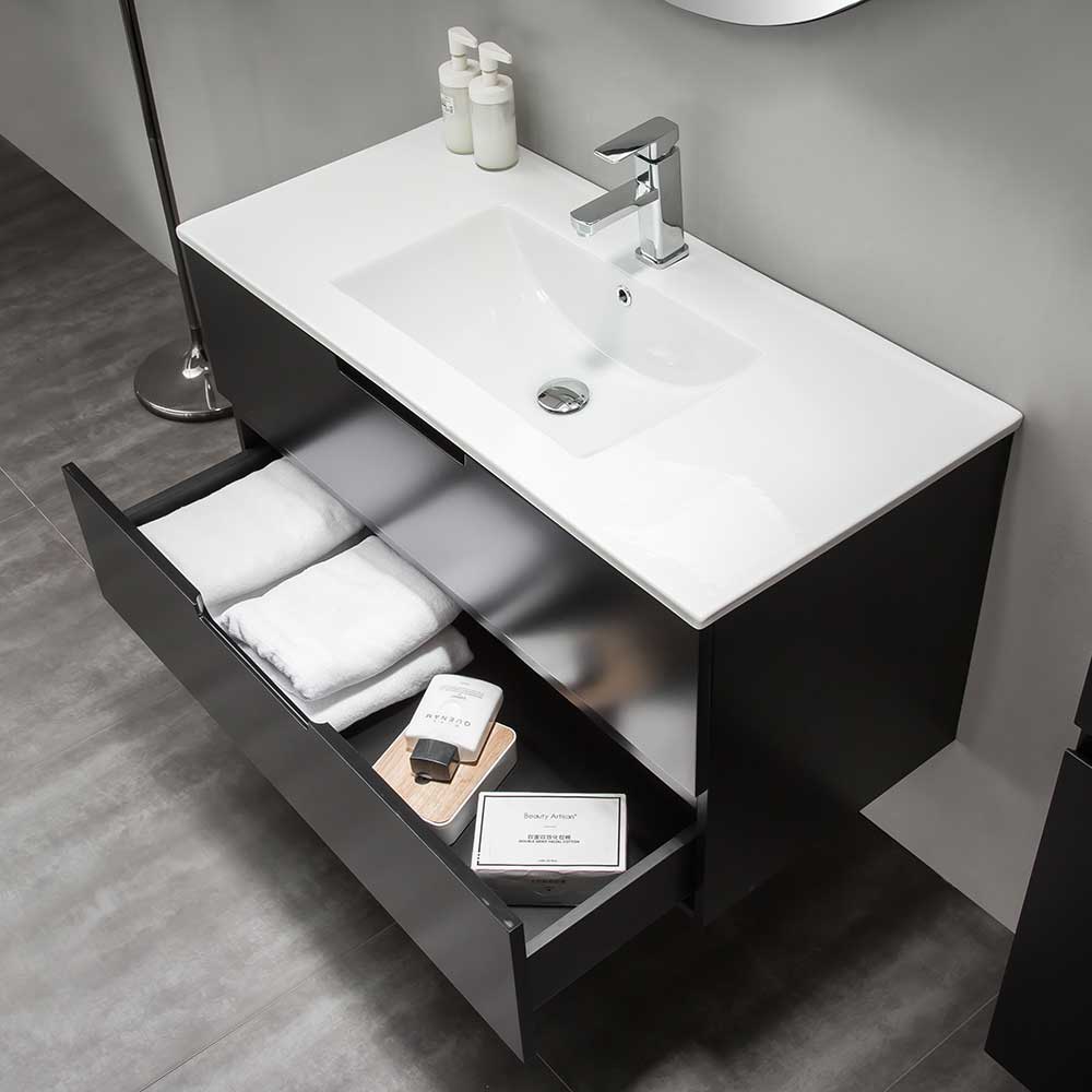Tvättställskåp Bathlife Glädje Svart