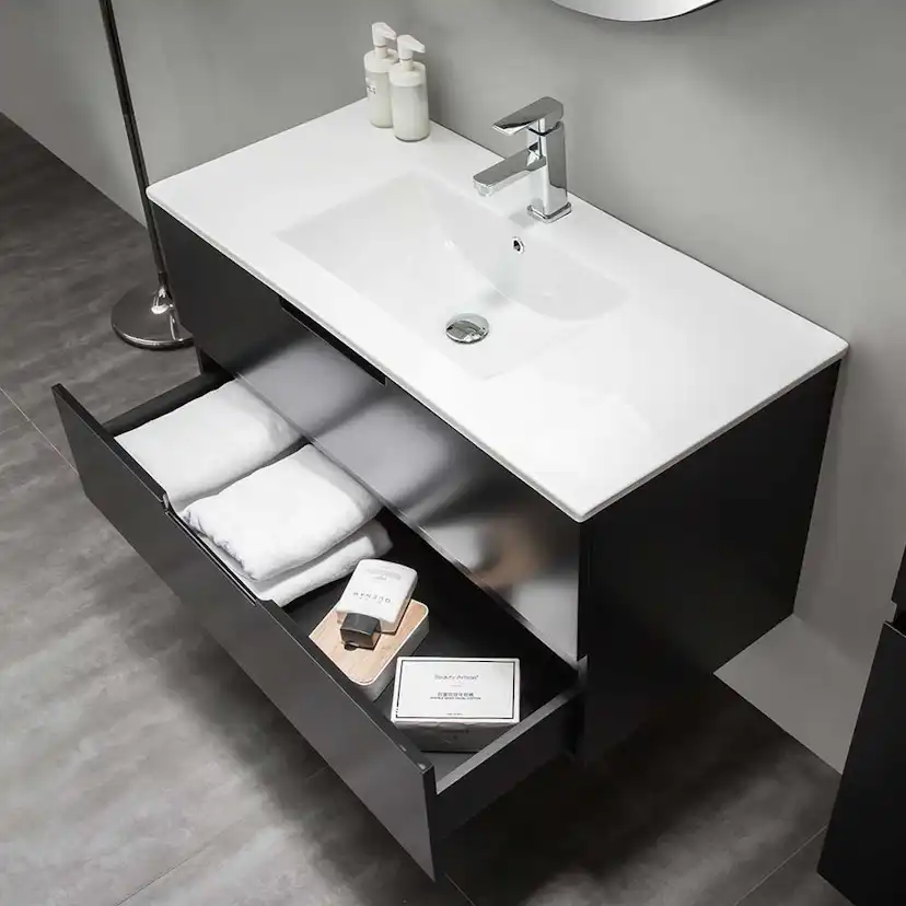 Tvättställskåp Bathlife Glädje Svart