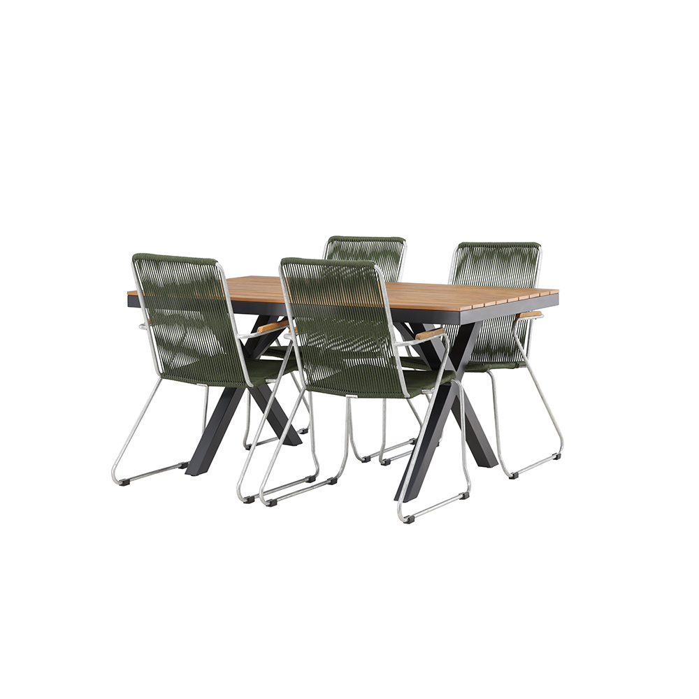 Matgrupp Venture Home Garcia Bord med 4 Bois Stolar
