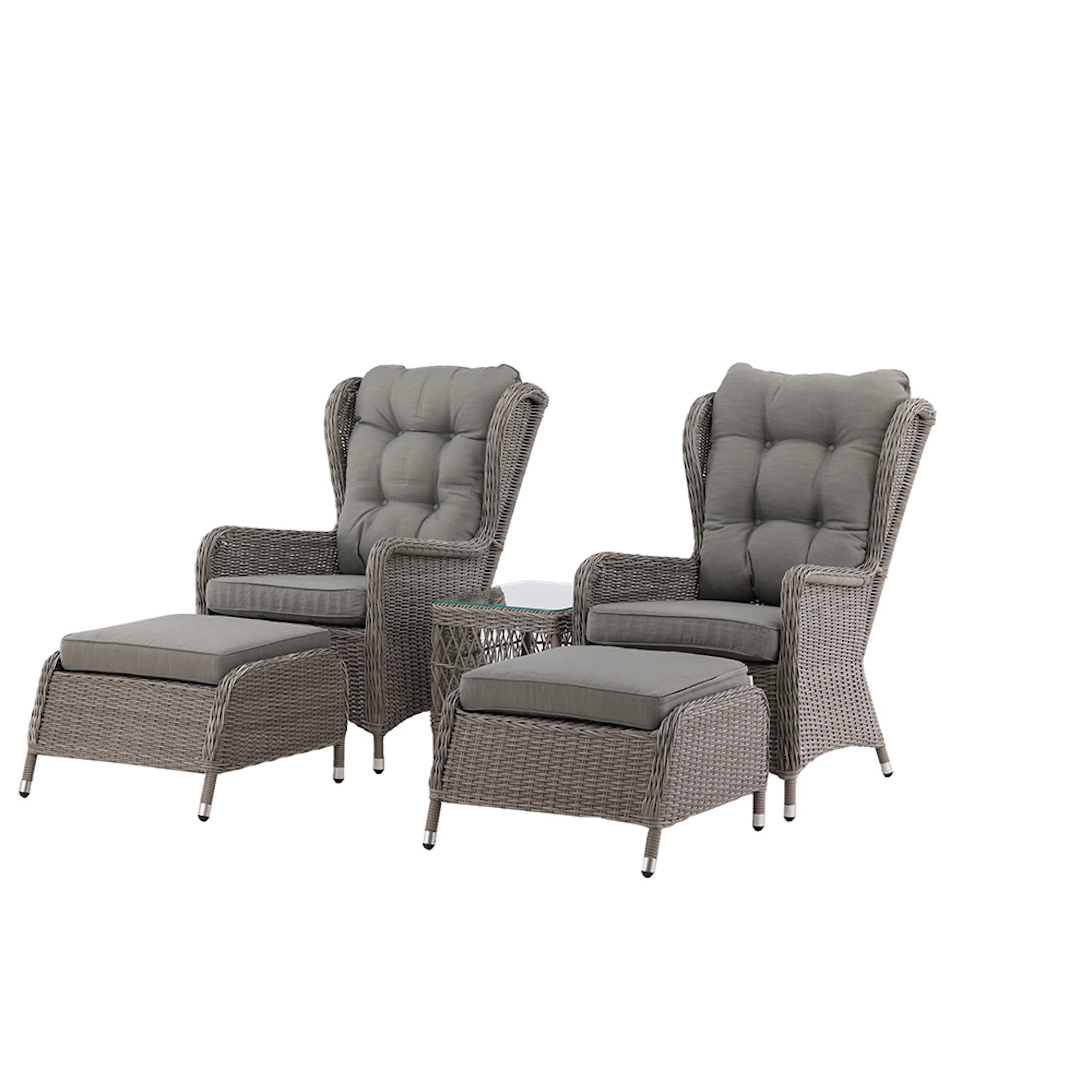 Washington Lounge-set - Grå / Grå dyna Natur