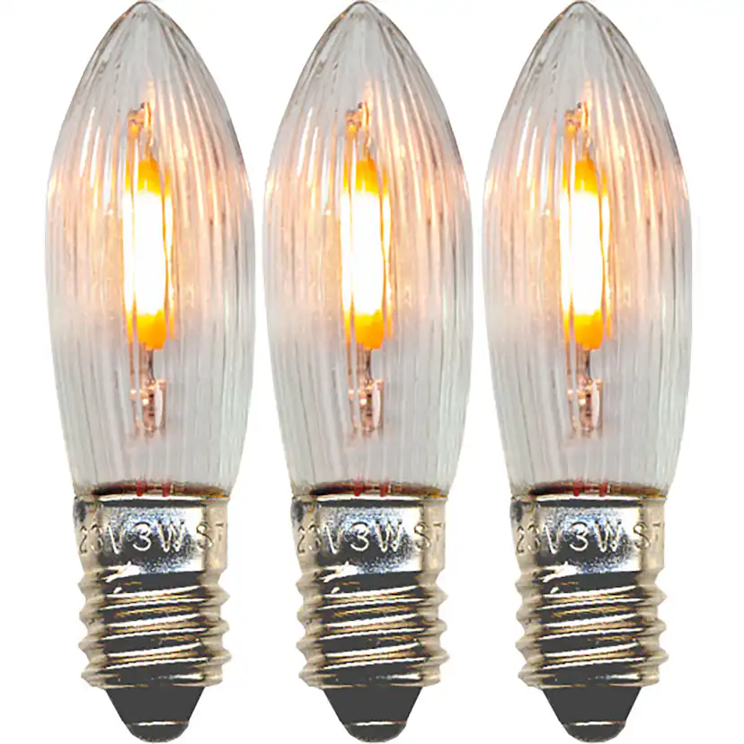 LED-Reservlampa Star Trading E10 Universal LED Filament 3-pack för Belysning