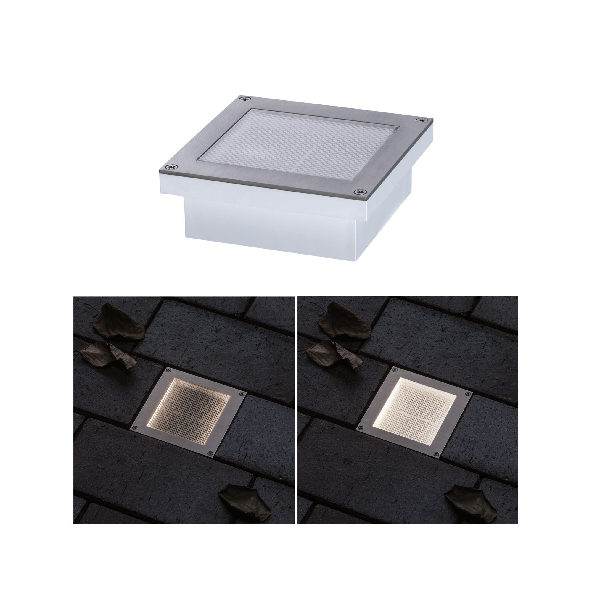 LED Infälld Markbelysning Paulmann Brick med Skymningsrensor IP67 230V