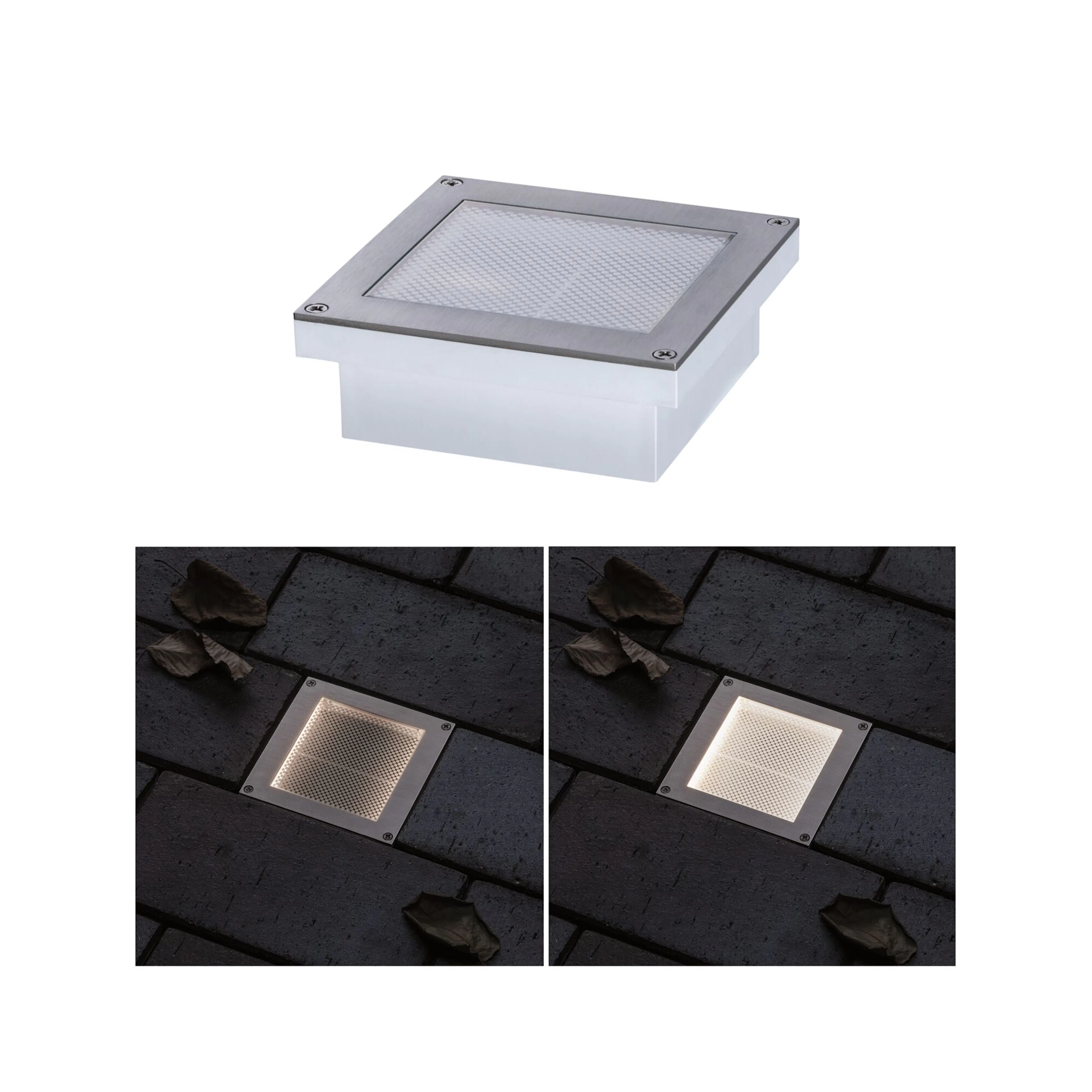 LED Infälld Markbelysning Paulmann Brick med Skymningsrensor IP67 230V