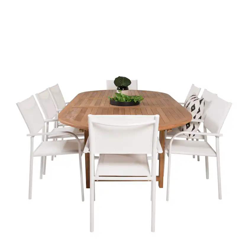 Matgrupp Venture Home Kiara 180/240 med 8 Siri Stolar