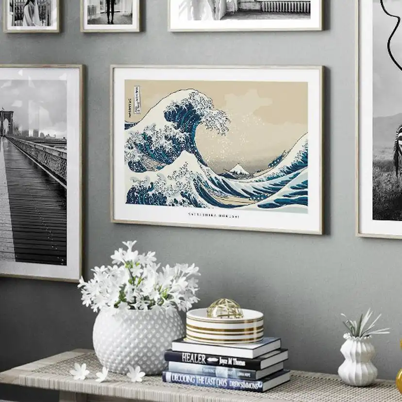 Poster Gallerix The Great Wave By Katsushika Hokusai
