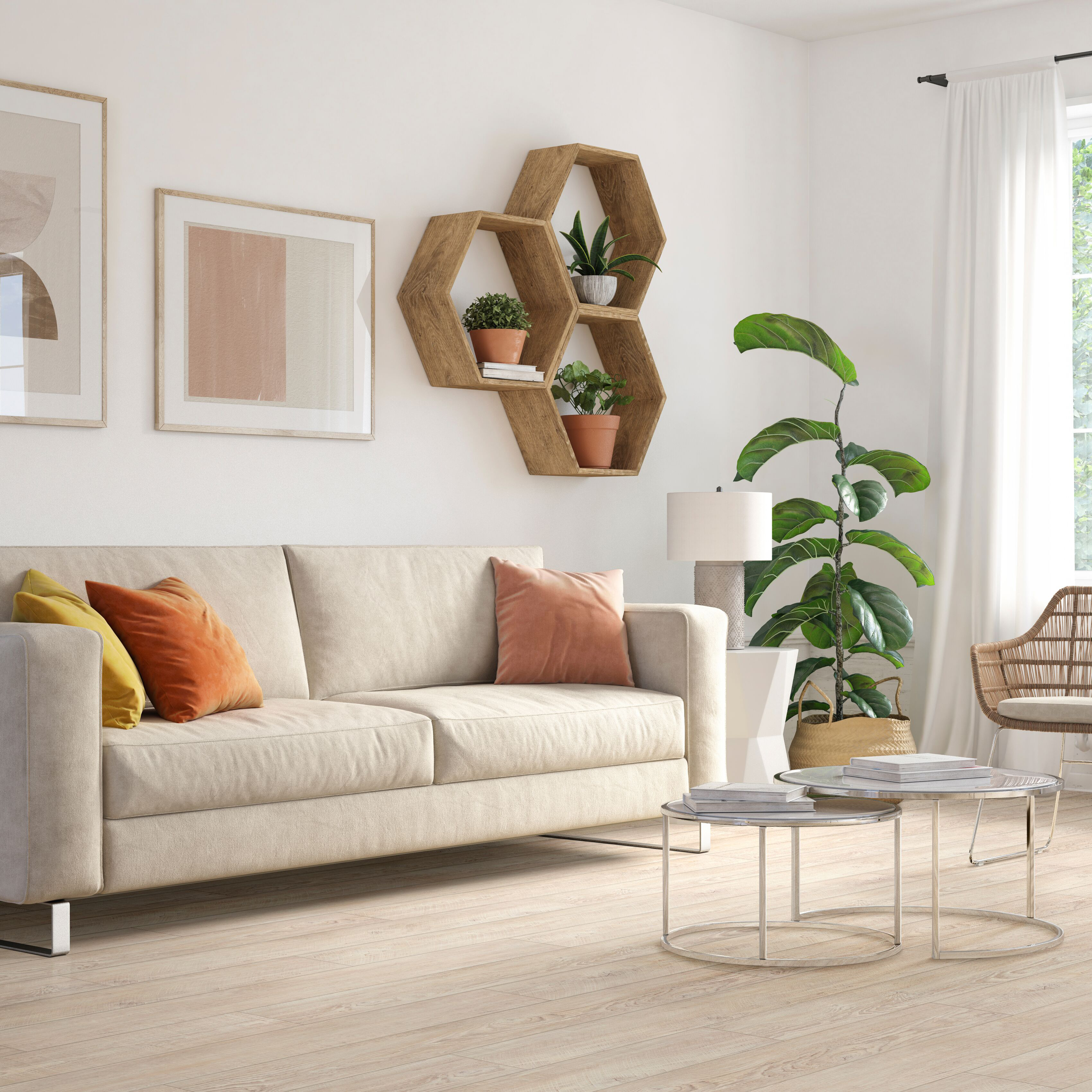 Vinylgolv Forbo Enduro Click med Klickfunktion White pine/Beige
