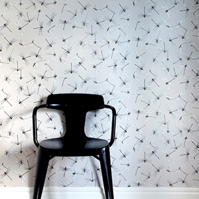 Tapet Mimou Dragonfly White