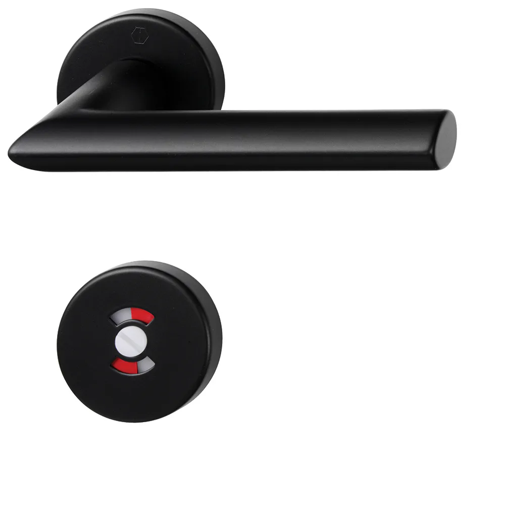 Trycke Stockholm black med wc-vred Färg: Svart, Med WC vred