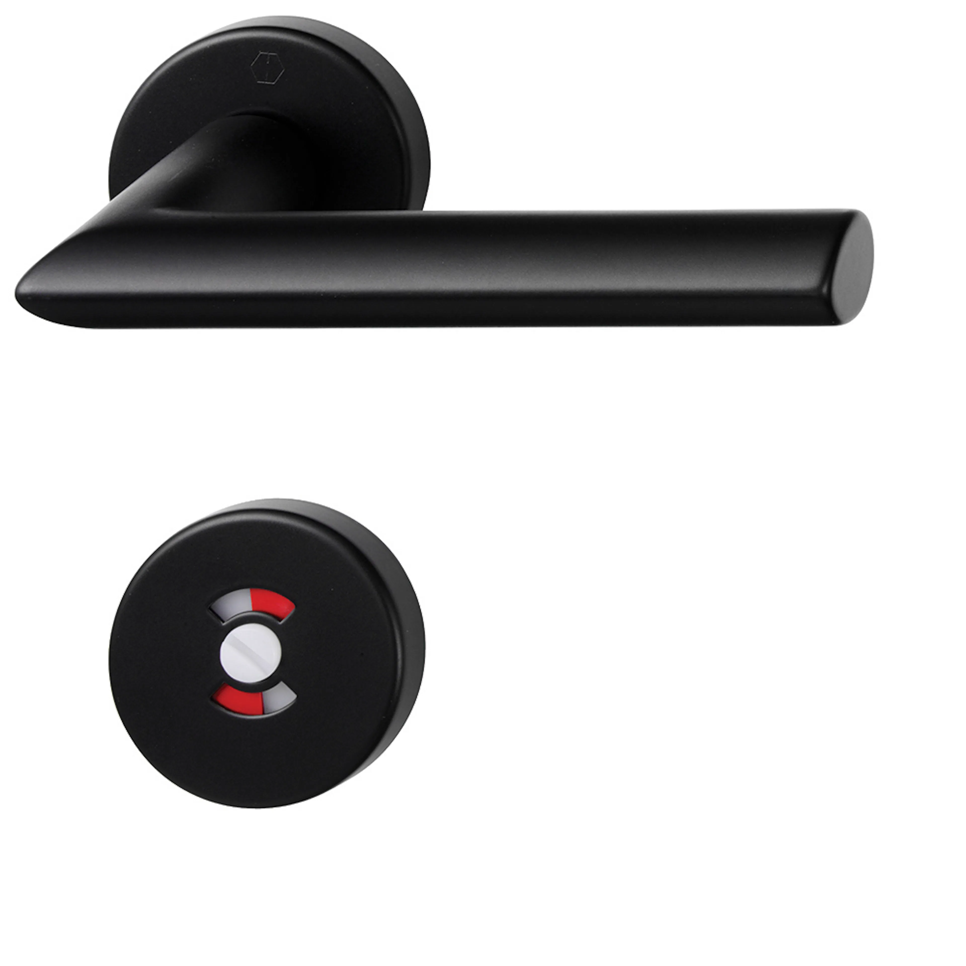 Trycke Stockholm black med wc-vred Färg: Svart, Med WC vred
