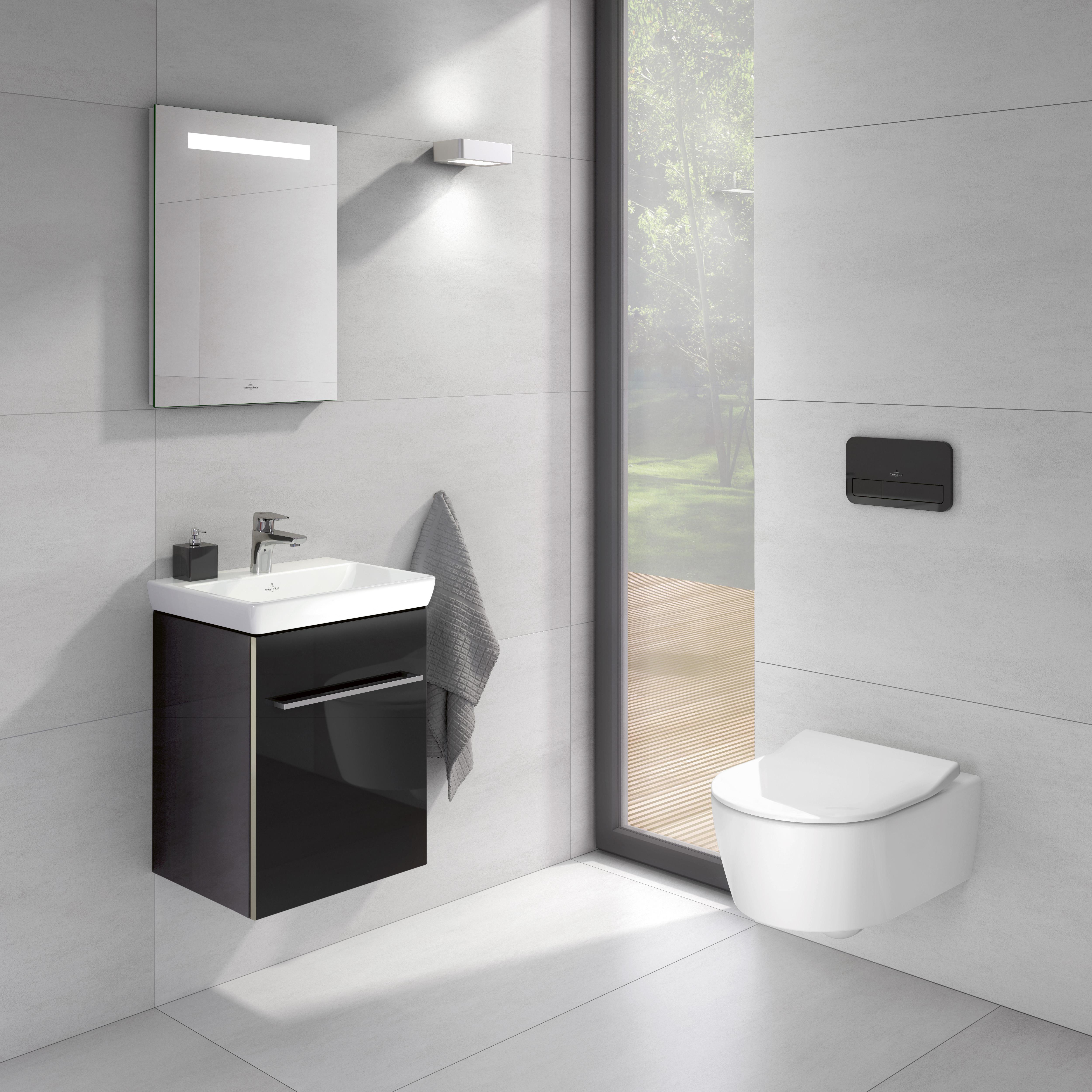 Spolknapp Villeroy & Boch ViConnect 200G Glas