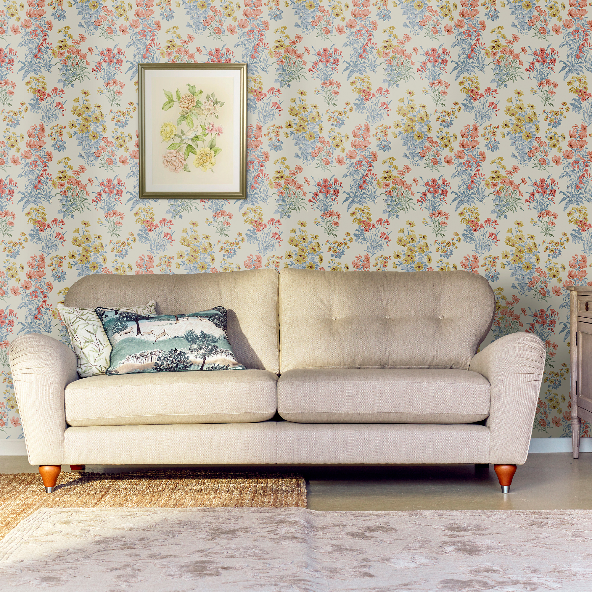 Tapet Laura Ashley Megan Ochre Gul 122742