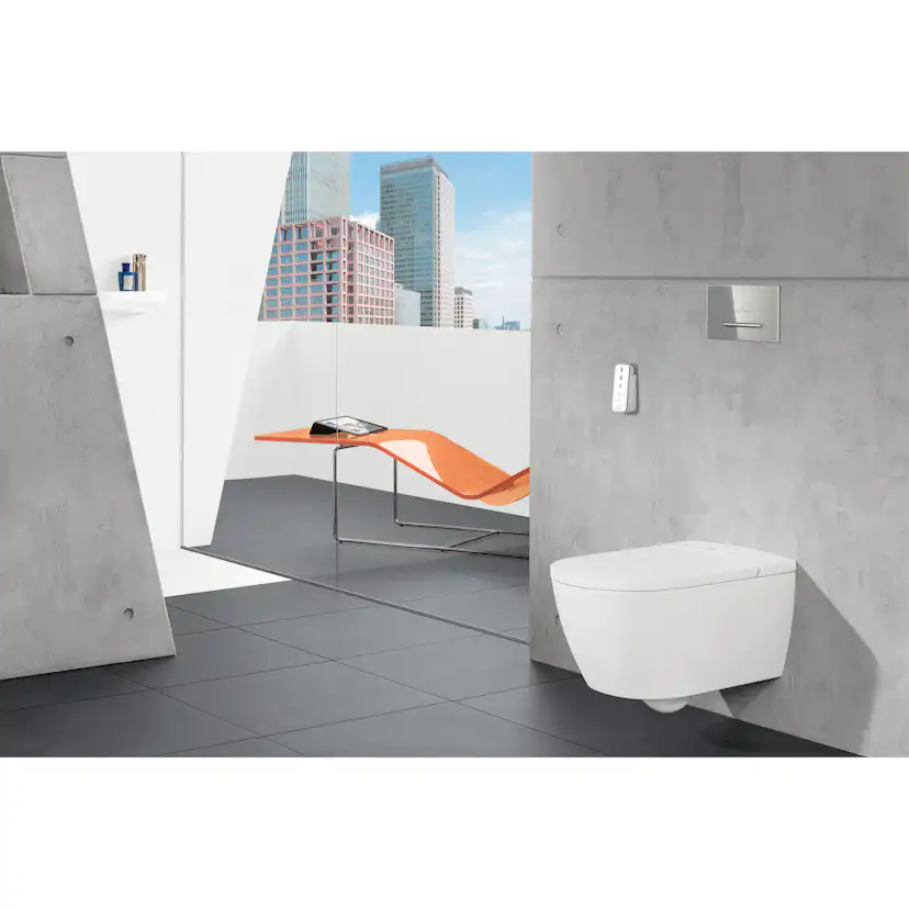 Spolknapp Villeroy & Boch ViConnect installationssystemen 92 Mattvit