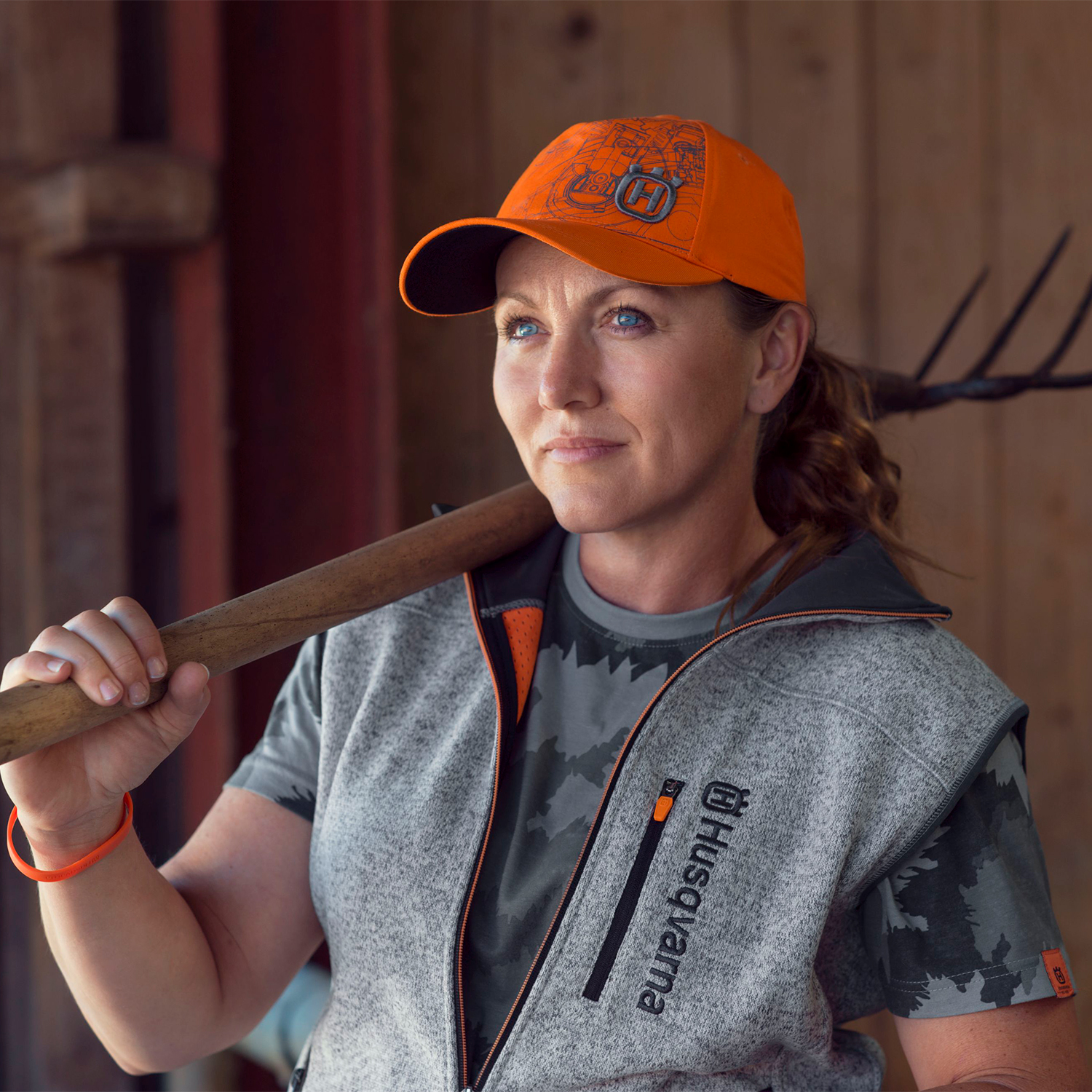 T-shirt Husqvarna Xplorer Skogsmönstrad Kamouflage