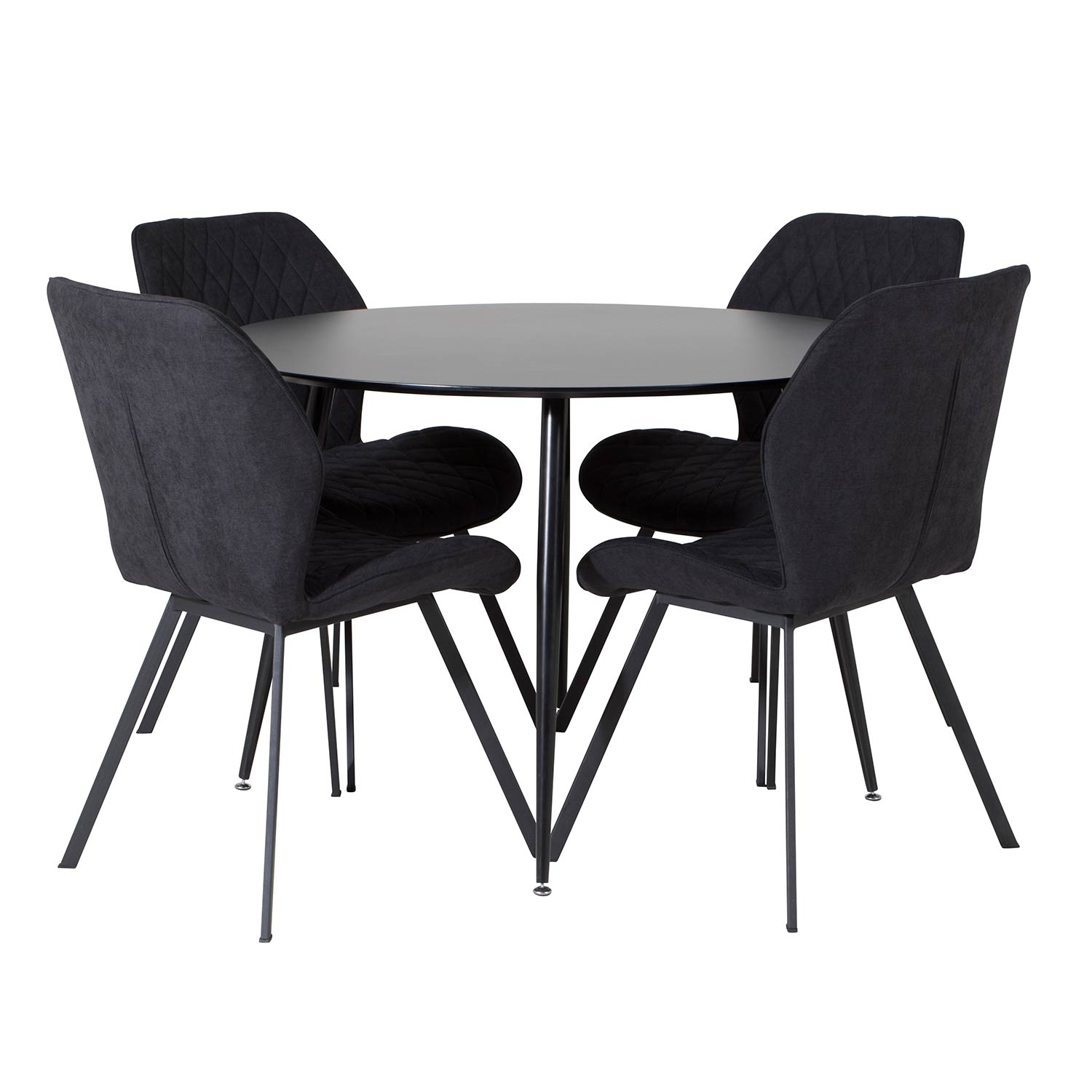 Matgrupp Venture Home Silvia med 4 Geneva Stolar Runt