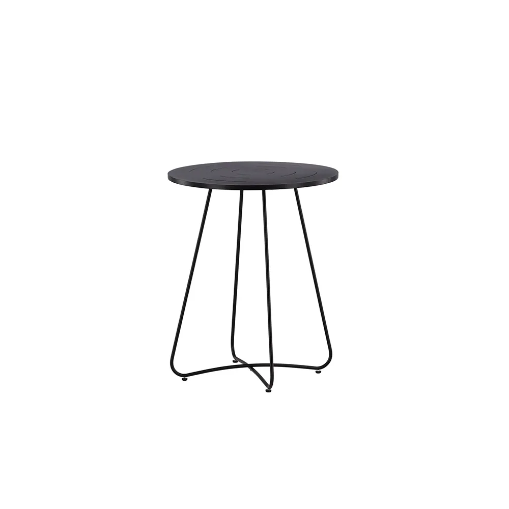 Bacong Cafetable Steel - Black / Round ø60**74 Svart