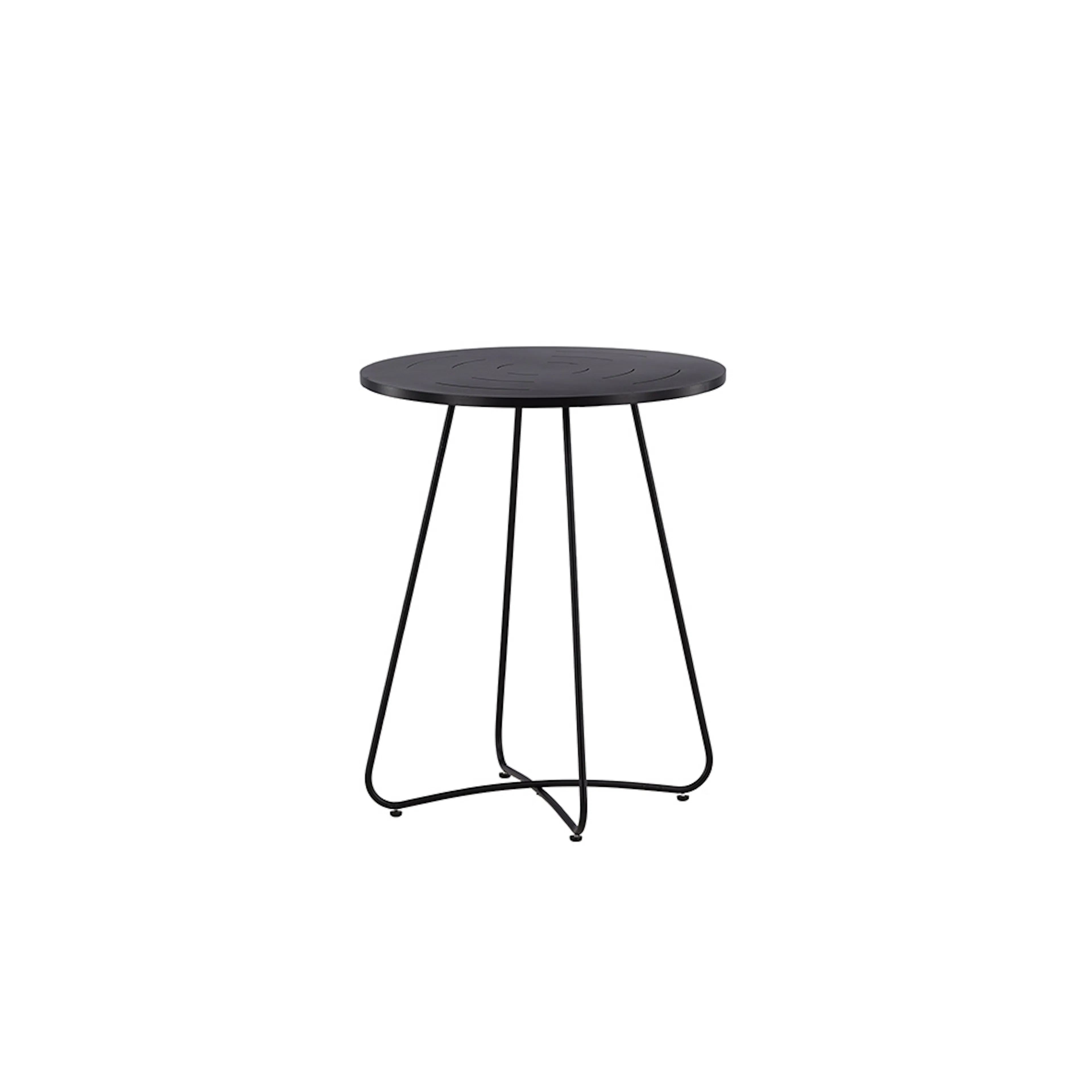 Bacong Cafetable Steel - Black /   Round ø60**74 Svart