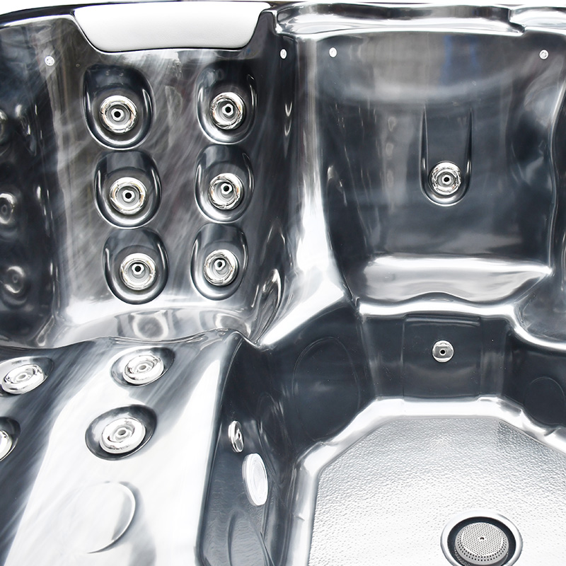 Spabad Westerbergs Sandhamn 42 Jets Svart med Lock